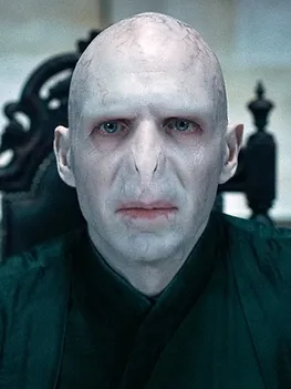 Ritratto di Lord Voldemort, il malvagio e potente antagonista della saga di Harry Potter.