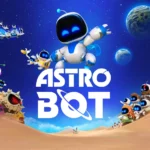 stro Bot gioco PS5 con personaggi robotici su un pianeta desertico