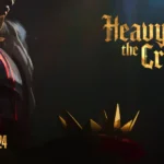 Immagine promozionale dei mondiali di League of Legends 2024 con il tema "Heavy is the Crown", raffigurante un personaggio che tiene una corona dorata, enfatizzando il peso della vittoria.