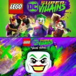 mmagine promozionale di Lego DC Super Villains Deluxe Edition per PC e Xbox in offerta con Joker, Harley Quinn, e altri personaggi