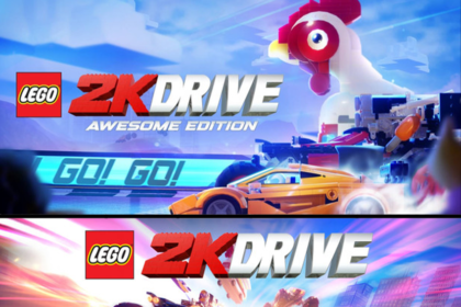 Immagine promozionale di LEGO 2K Drive Awesome Edition, con scene di corse e costruzioni LEGO, edizione speciale con sconto nel 2024.