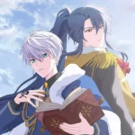 Due personaggi dell'anime Promise of Wizard, uno con i capelli bianchi e un libro magico, l'altro con i capelli scuri e uno scettro, in piedi spalla a spalla sotto un cielo luminoso.