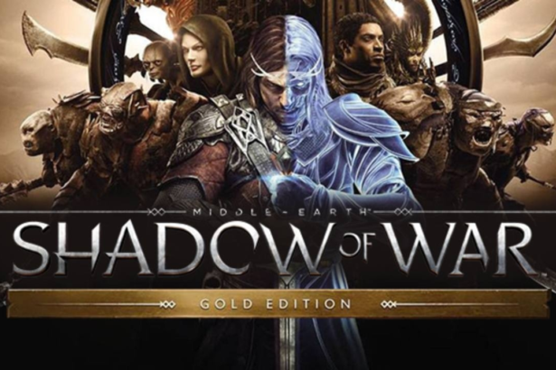 Protagonista di "Middle-earth: Shadow of War" affiancato dal suo alter ego spettrale, circondato da nemici e alleati.