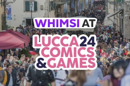 Whimsi Community alla fiera Lucca Comics & Games 2024 tra la folla.